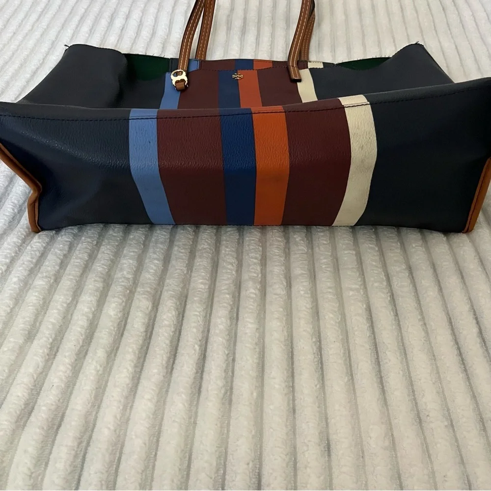Tory Burch Striped Tote Bag